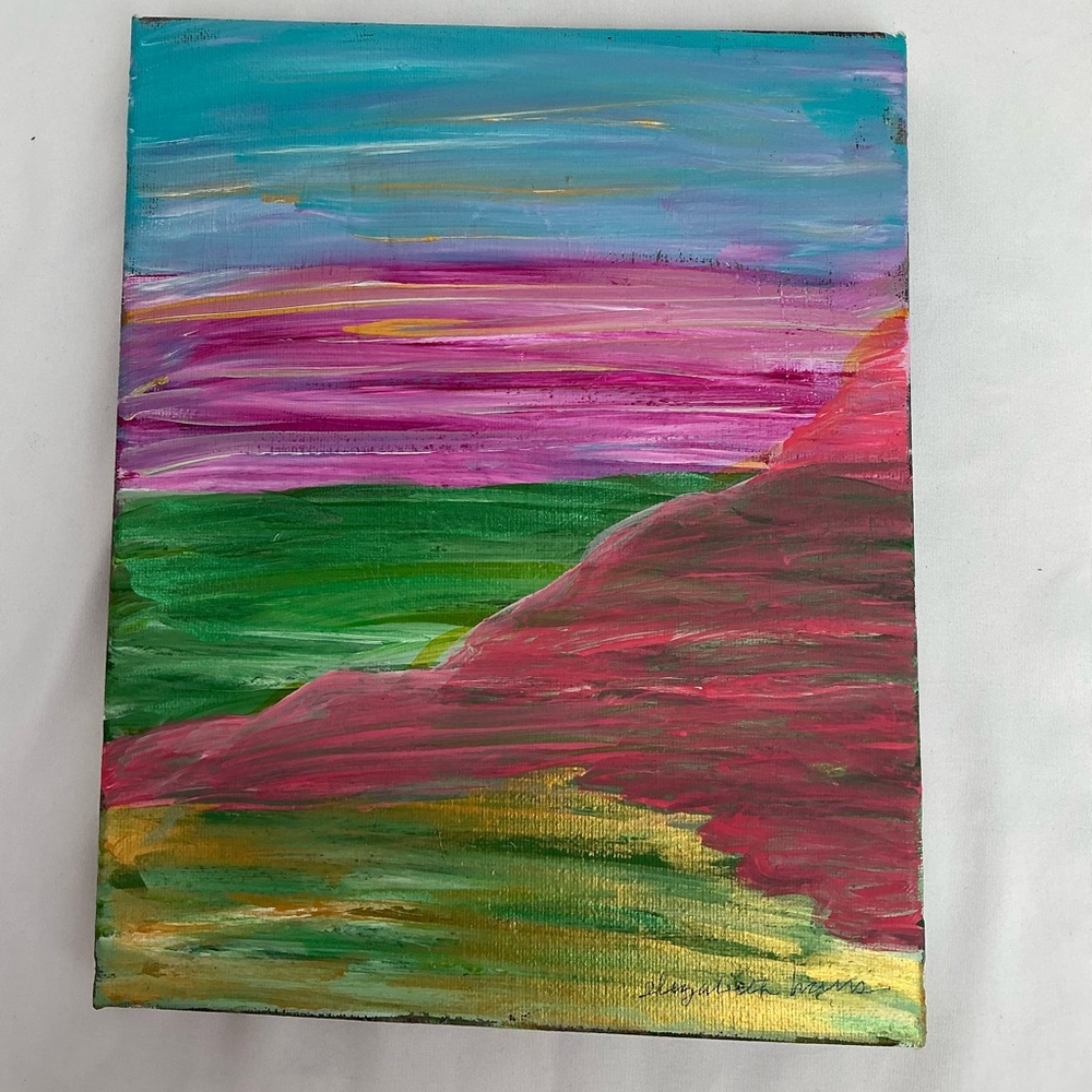Original Acrylic Painting “Where the Sky Meets the Earth” by Elizabeth Harris